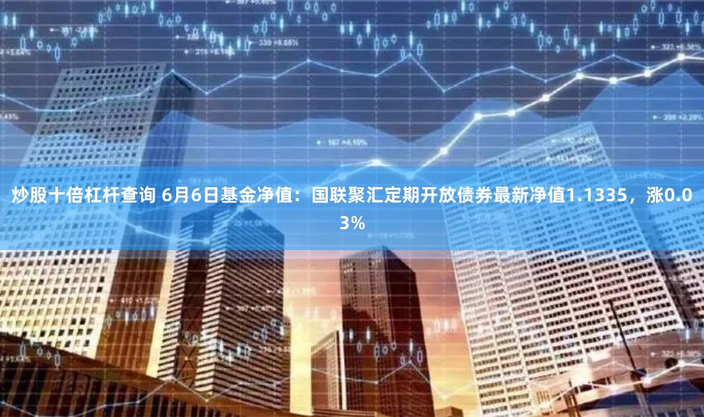 炒股十倍杠杆查询 6月6日基金净值：国联聚汇定期开放债券最新净值1.1335，涨0.03%