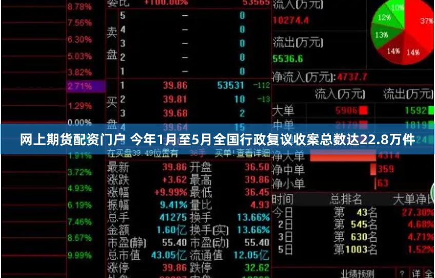 网上期货配资门户 今年1月至5月全国行政复议收案总数达22.8万件