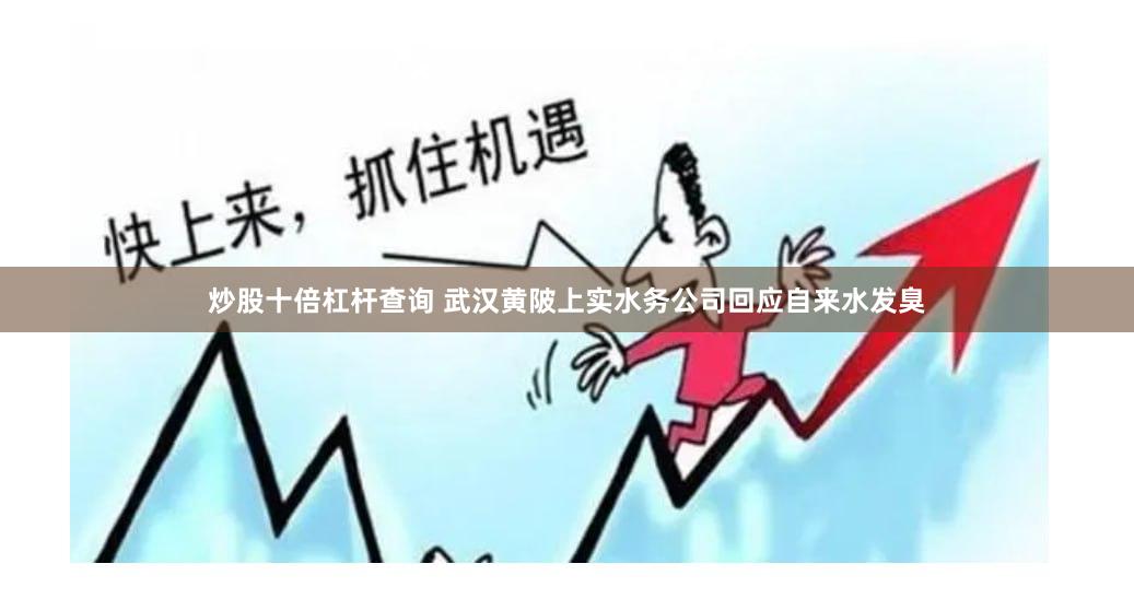 炒股十倍杠杆查询 武汉黄陂上实水务公司回应自来水发臭