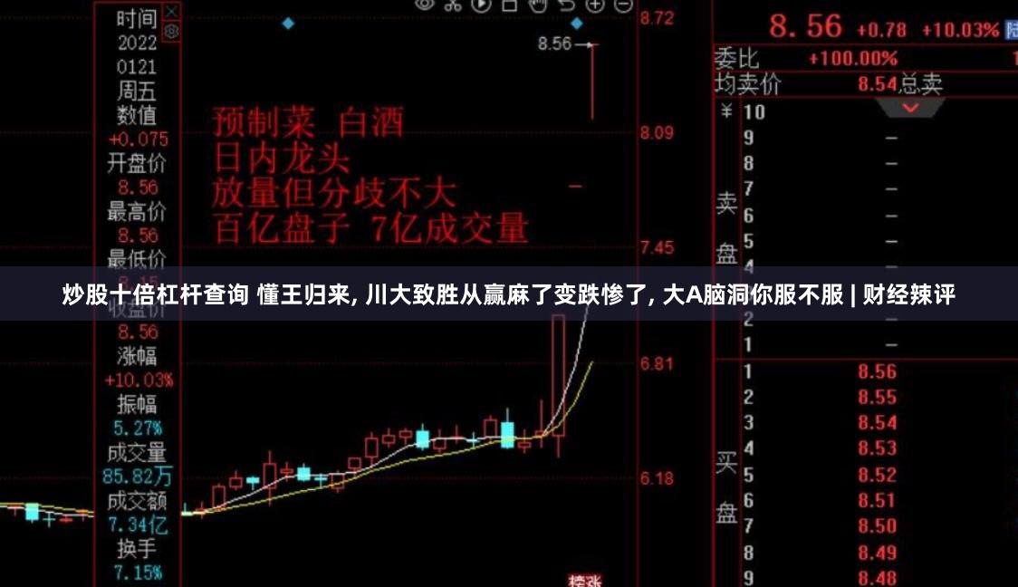 炒股十倍杠杆查询 懂王归来, 川大致胜从赢麻了变跌惨了, 大A脑洞你服不服 | 财经辣评
