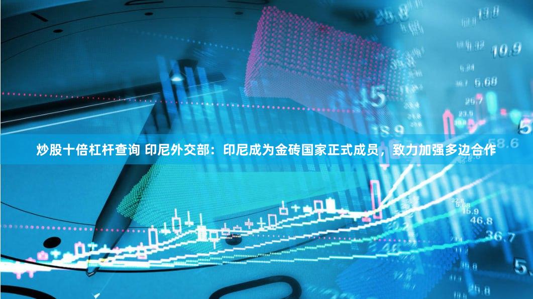 炒股十倍杠杆查询 印尼外交部：印尼成为金砖国家正式成员，致力加强多边合作
